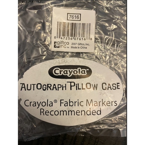NEW - Crayola Autograph Party Pillow Case - Picture 8 of 11
